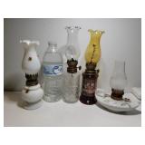 (4) Mini Oil Lamps