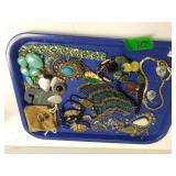 Assorted Costume Jewelry Teal