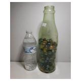 Tall Plastic Coca-Cola Bottle W/ Marbles