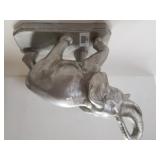 Silver Coated Elephant Statue