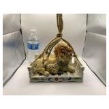 Jim Shore Lion And Sheep In Swing With Rope