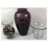 (3) Glass Containers. (2) tallest are Anchor