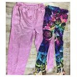 2 womens 2XL Pajama Bottoms. Cats & Pink