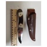 Gerber Knife W/leather Sheath