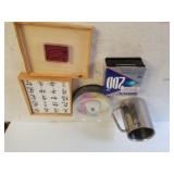 Silver Like Mug, Japanese Stamp, Other Items