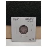 1915 Barber Dime