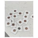 Large Lot Vintage Red BU Lincoln Cents from Proof