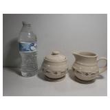 Longaberger Red Woven Traditions Sugar Bowl &