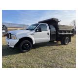 2002 Ford F550 Dump Body Truck 7.3L Diesel Auto