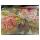 Embellished Canvas Rose Picture