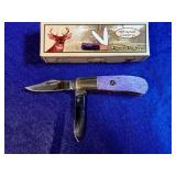 Small Two Blade Lavender Handle Pocket Knife