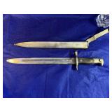 U.S. Military 1898 Krag Rifle Bayonet & Scabbard,