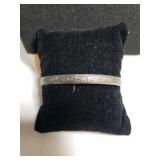 Ladies Sterling Silver Bangle Bracelet