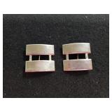 (2) Double Bar Pins - Marked