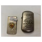 Winston Lighter And Texas Money Clip