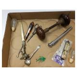 Antique Door Knob, Letter Opener, Hook, Antique