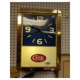 Case Lighted Clock. Works Great