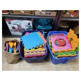 Large Lot Of  Foam Floor Mat Puzzle Pieces