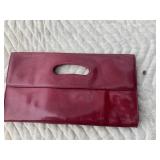 Hobo Burgundy Leather Clutch
