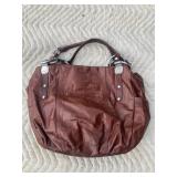 Makowsky Large Chestnut Leather Purse
