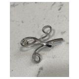 Vintage Sarah Cov Silver Tone Brooch