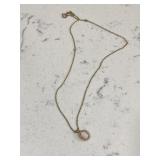 Vintage Fire Opal Necklace Gold Tone TRIFARI