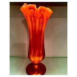 Beautiful MCM Amberina Tall Vase