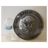 United States If America Pewter Wall Plate