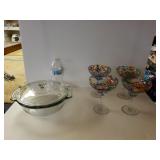 Anchor Hocking Casserole Dish And Martini Glasses