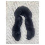 Vintage Designer Black Fur Collar