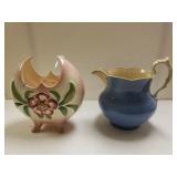 Vintage Pitcher And Vase