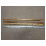 (4) Advertising Yardsticks - Pier 1, C.B. Long &