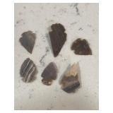 Arrowheads Lot of 6