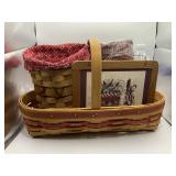 Longaberger Lot Of 4 Valentines items. 2 Baskets,