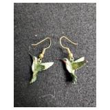 Ladies Hummingbird Dangle Earrings
