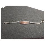 Sterling Silver ID Bracelet