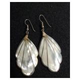 Ladies Long Shell Dangle Earrings