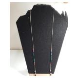 Ladies Silver Eyeglass Necklace