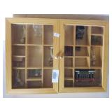Shadowbox Cabinet With Contents