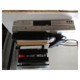 Panasonic DVD/VHS Player, Remotes, Assorted Tapes