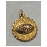 Dupont 12K GF Vintage Gold Pendant