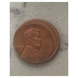 1951D Error Wheat Cent Token (Unverified)