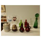 Avon Glass Bottles, Budweiser Beer Glass, Small