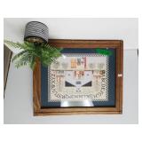 American Art Picture & Small Desk Plant