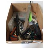 Assorted Items Including Rasp, Chain, Wrench Etc