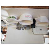 Oster Toaster, Cake Pan, Christmas 1983 Bowls,