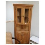 Woodcraft Corner Curio Cabinet