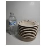 (8) Longaberger Red Woven Traditions 6.5-inch