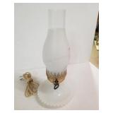 Milk Glass Table Lamp