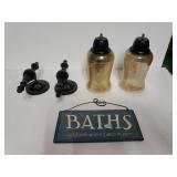 Sconces And Metal Sign